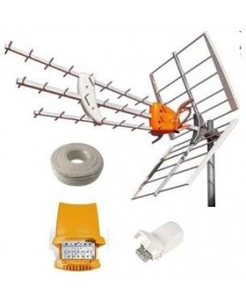 Kit Televes Antena DAT BOSS+Amplificador mastil +Fuente+...