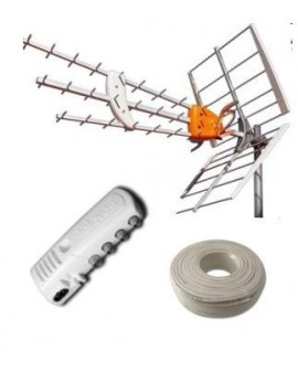 Kit Televes Antena DAT HD+Amplificador+Cable.
