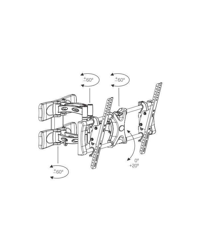 Soporte TV LCD-PLASMA LUNIXPRO 50 60Kg - 50" /Axil