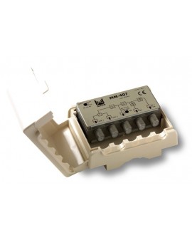 Mezclador mastil 4 entradas UHF-UHF-Blll-Bl/FM con P.C...