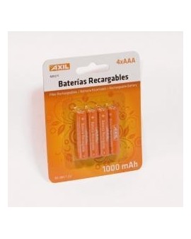 Pack 4 pilas recargables AAA