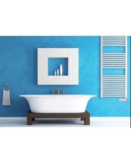 Radiador secatoallas 700W 25 barras con termostato mural