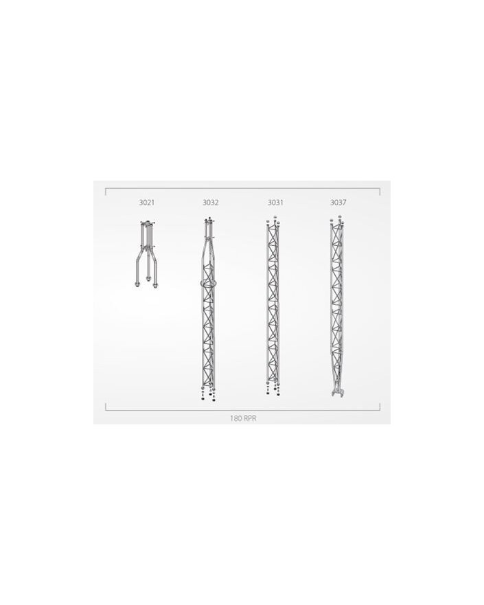 Tramo superior Torre 180 RPR Zinc+RPR 3 m