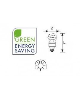Lámpara Duralux MINI TWIST ECO Luz natural 7W E27 2