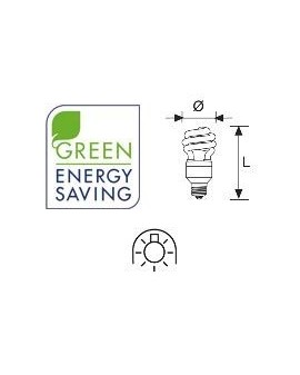 Lámpara Duralux MINI TWIST ECO Luz natural 12W E27 2