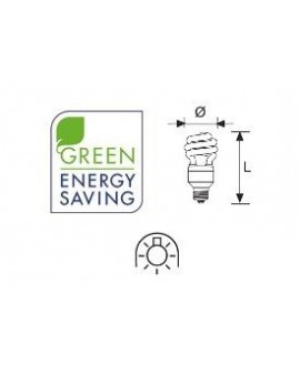 Lámpara Duralux TWIST ECO Luz natural 18W E27 2