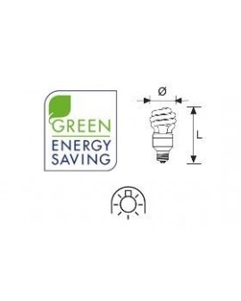 Lámpara Duralux TWIST ECO Luz natural 23W E27 2