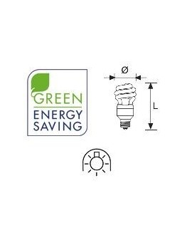 Lámpara Duralux MINI TWIST ECO Luz íntima 7W E27 2