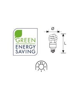 Lámpara Duralux MINI TWIST ECO Luz íntima 9W E27 2