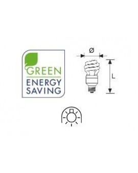 Lámpara Duralux MINI TWIST ECO Luz íntima 15W E27 2