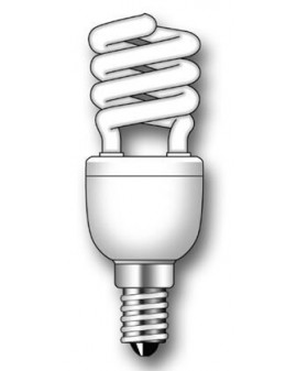 Lámpara Duralux MINI TWIST ECO Luz íntima 9W E14