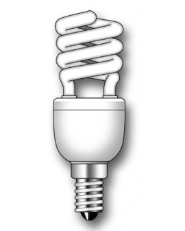 Lámpara Duralux MINI TWIST ECO Luz íntima 12W E14