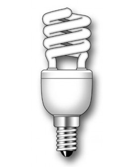 Lámpara Duralux MINI TWIST ECO Luz íntima 15W E14