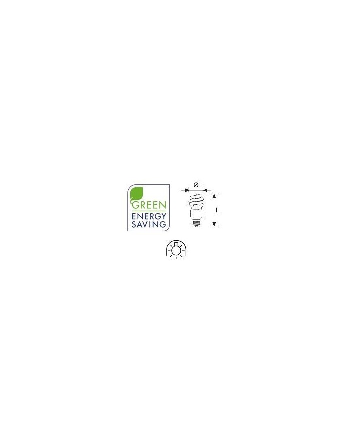 Lámpara Duralux MINI TWIST ECO Luz íntima 15W E14