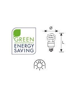 Lámpara Duralux TWIST ECO Luz íntima 23W E27 2