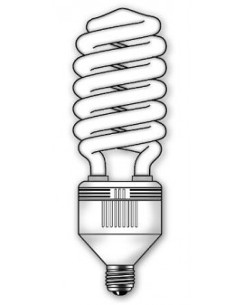 Lámpara SuperDuralux Twist Luz fría 65W E27