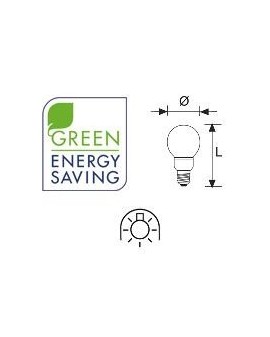 Lámpara Duralux ESFÉRICA Luz natural 11W E14 2