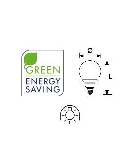 Lámpara Duralux GLOBO Luz fría 15W E27 2