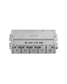 Derivador conector easy F, 6 salidas, 20 dB  Interior A (planta 2 y 3)
