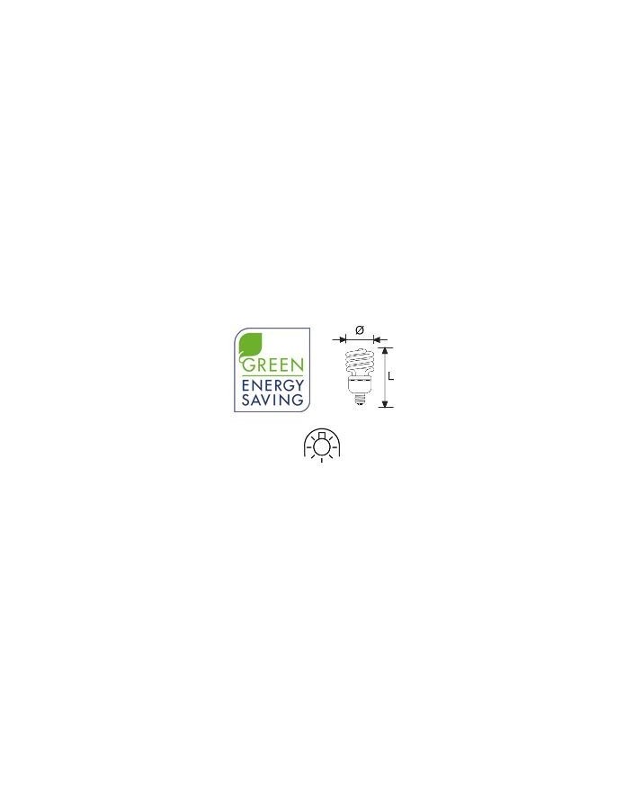 Lámpara SuperDuralux TWIST Luz Natural 35W E27