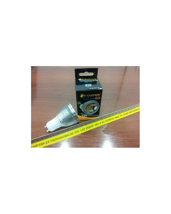 Bombilla dicroica LED COB 5W GU10 luz blanca...