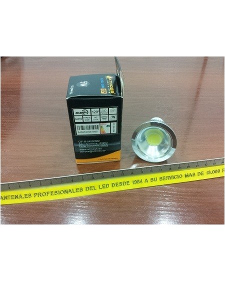 Bombilla dicroica LED COB 5W GU10 luz blanca 5000k Atmoss