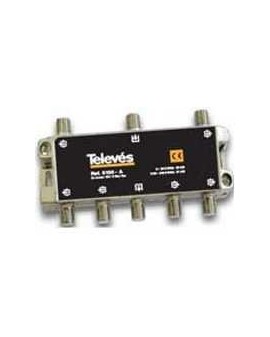 Derivador conector F, 6 salidas, 21 dB  Interior A...
