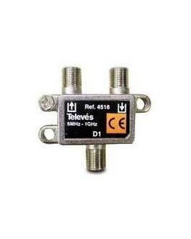 Derivador con conector F, 1d 8db