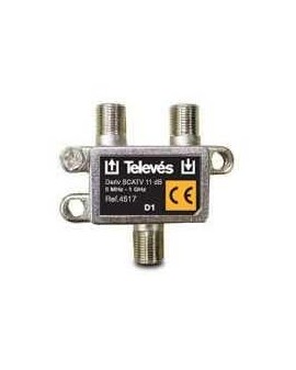 Derivador con conector F, 1d 11db