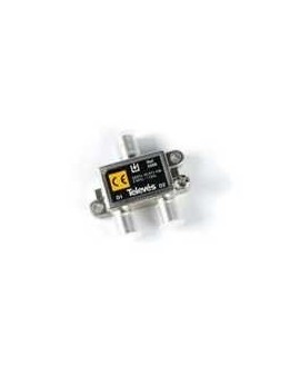 Derivador conector F, 2 salidas, 4 dB  Interior