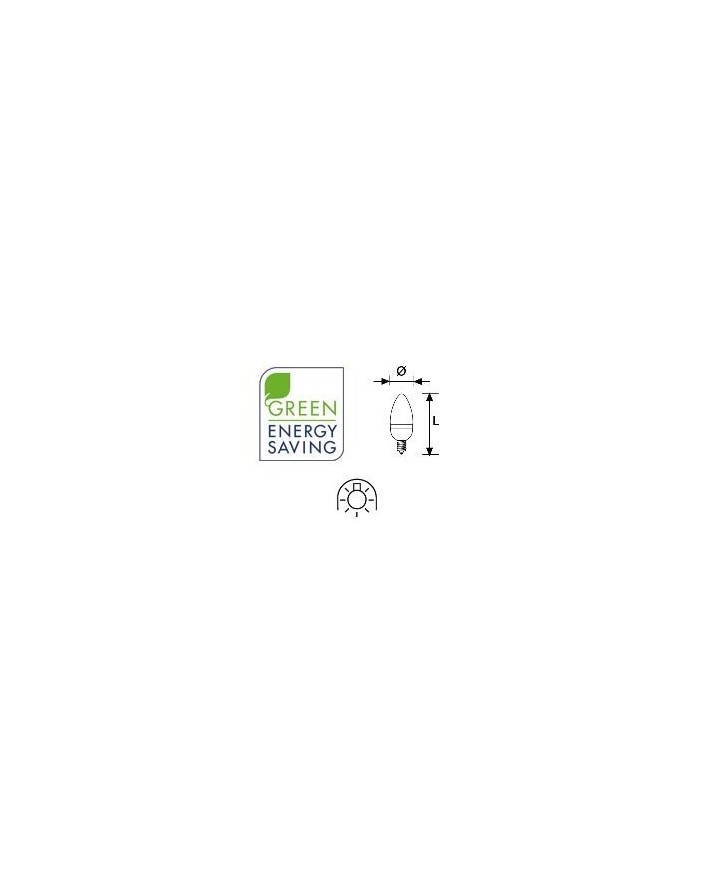 Lámpara Duralux MINI VELA Luz íntima 5W E14