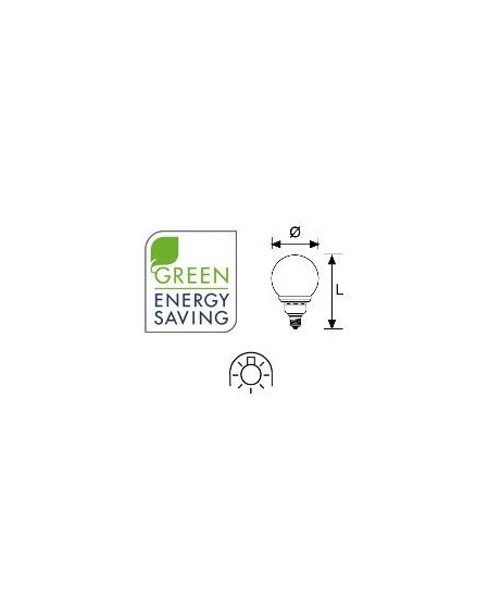Lámpara Duralux GLOBO Luz fría 15W E27