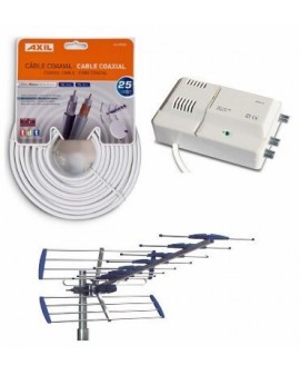 Kit Antena AN6000BI + Amplificador AM6141 + Cable CA0728E 2