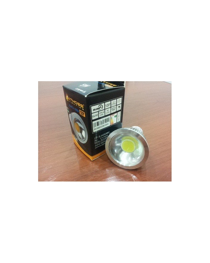 Bombilla dicroica LED COB 5W GU10 luz blanca...