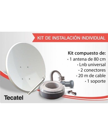 KIT De Instalación Individual Para Satélite Tecatel