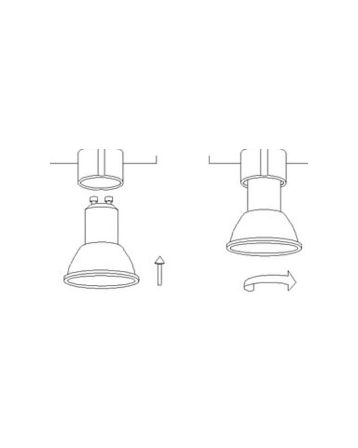 Portalamparas casqullo GU10