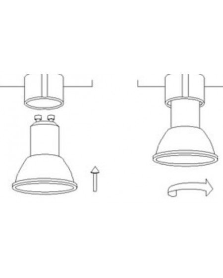Portalamparas casqullo GU10