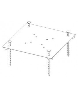 Placa de Superficie Torre 450/550 para Base Basculante Zinc+RPR
