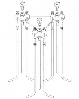 Base Fija Torre 450 Zinc+RPR