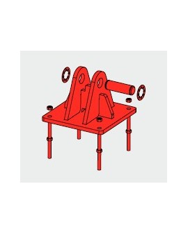 Base Basculante para Torre 550 Zinc+Rojo