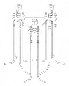 Base Fija Torre 550 Zinc+RPR