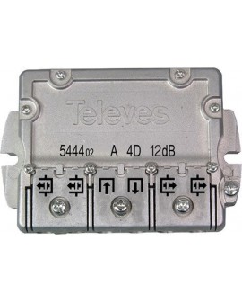 Derivador conector easy F, 4 salidas, 12 dB  Interior TA (planta 1)
