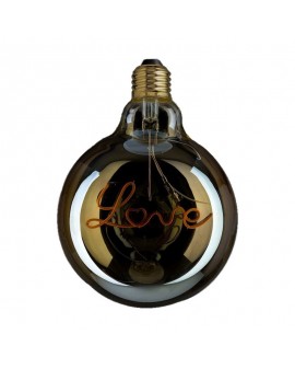 Bombilla Dorada LED Globo "Love" Decorativa Vintage 2