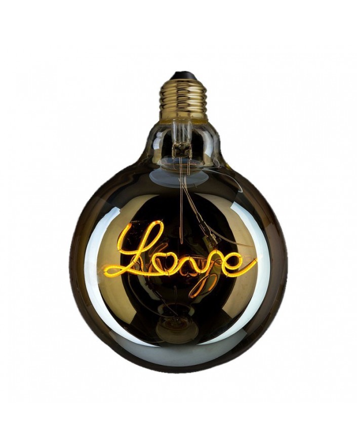 Bombilla Dorada LED Globo "Love" Decorativa Vintage