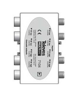 Amplificador Televes 4 FI (9 dB) Multimat.