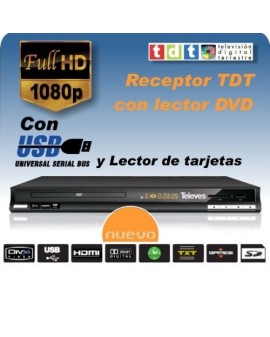 DVD con sintonizador TDT TELEVES 7141 2