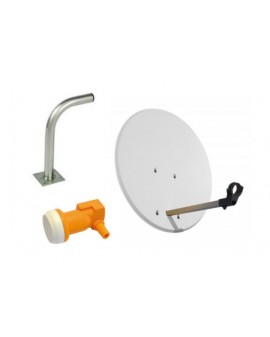Kit Antena Parabólica 80 cm + LNB + Soporte Televes 5 unidades