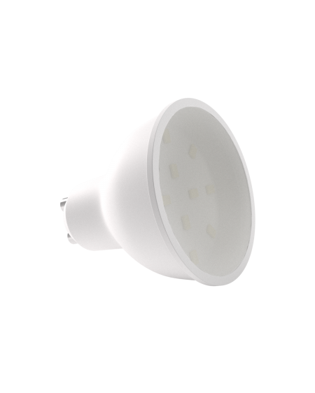 Bombilla dicroica LED SMD 6.5W casquillo GU10 luz cálida