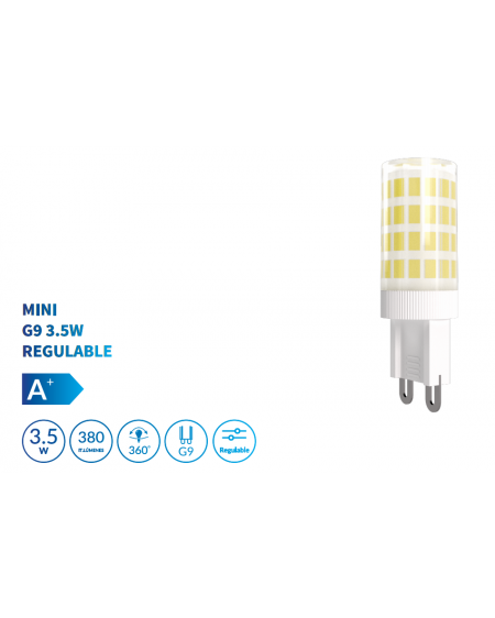 Lámpara LED SMD 3.5W casquillo G9 luz Calida Lámpara LED SMD 3.5W casquillo G9 luz Calida