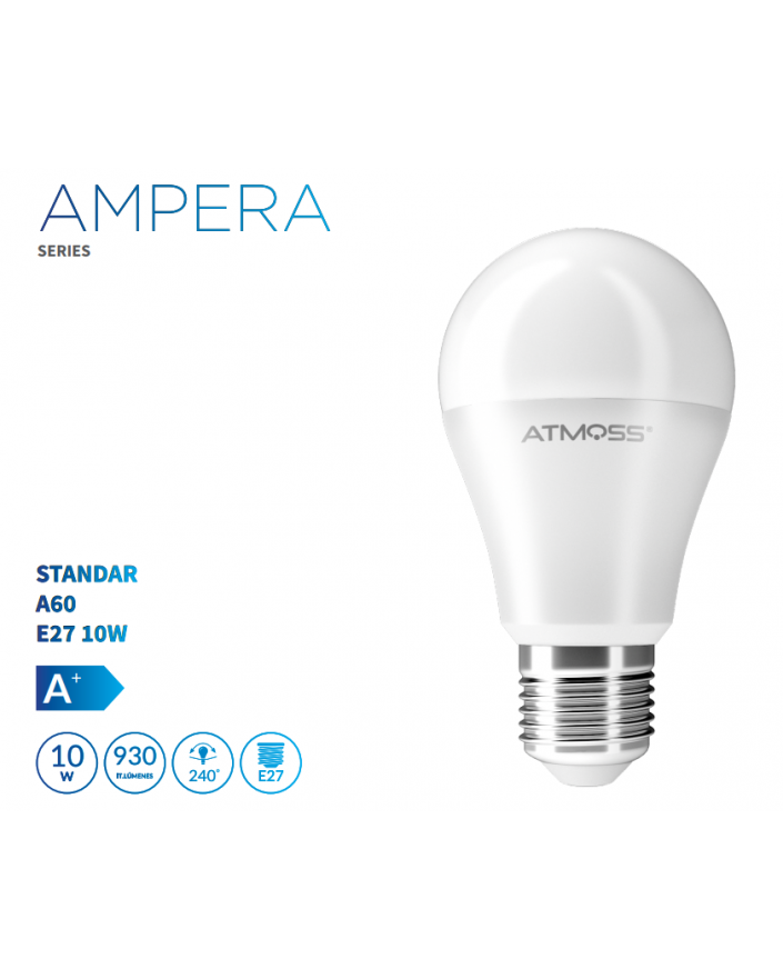 Lámpara Standar A60 E27 10W Serie Ampera